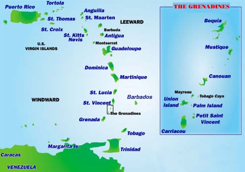 map grenadines