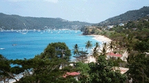 view lower bay bequia