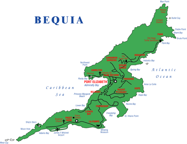 bequia map