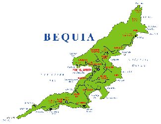 bequia island map